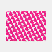 Rosa Liebe Herzform Fleecedecke (Vorderseite (Horizontal))