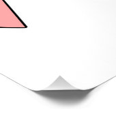 Rosa Liebe Herzklopfen Poster (Ecke)