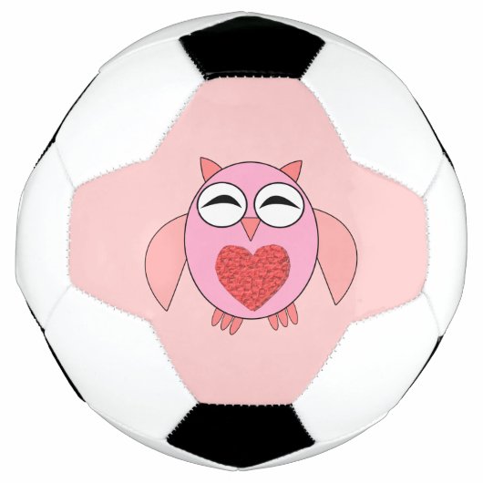 Rosa Liebe Herzkugel Fußball (Vorderseite)