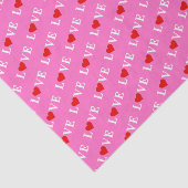 Rosa LIEBE Herzlich willkommen im Paradies Seidenpapier (Ausschnitt)