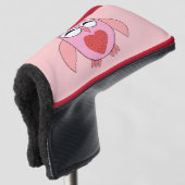 Rosa Liebe Hörgeräusch Golf Putter Abdeckung Headcover (3/4 Vorderseite)