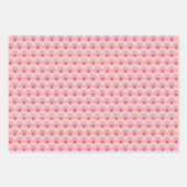 Rosa Liebe Hörschüssel Custom Geschenkpapier Set (Vorderseite 3)