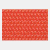 Rosa Liebe Hörschüssel Custom Geschenkpapier Set (Vorderseite 2)