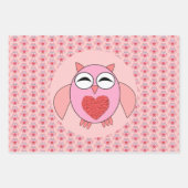 Rosa Liebe Hörschüssel Custom Geschenkpapier Set (Vorderseite)