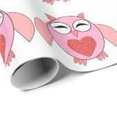 Rosa Liebe Hörwaschpapier Geschenkpapier (Rolleneckpunkt)