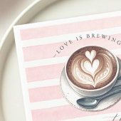 Rosa Liebe ist Brautparty brauen Serviette