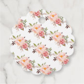 Rosa Liebe ist das Tee-Brautparty brauen Geschenkanhänger (Rückseite)