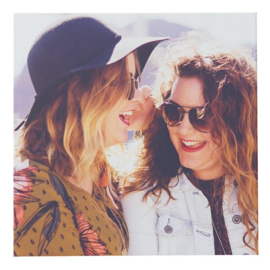 Rosa Liebe ist Liebe Gold Confetti - Hochzeit Foto Würfel (Rechts)