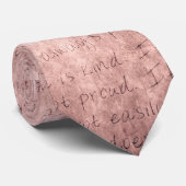 Rosa Liebe ist Liebe Vintage Hochzeit Krawatte (Gerollt)