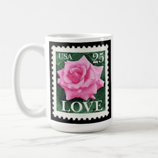 Rosa Liebe Kaffeetasse (Links)