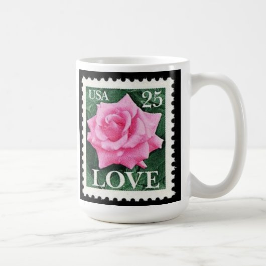 Rosa Liebe Kaffeetasse (Rechts)