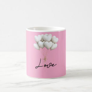 Rosa Liebe Kaffeetasse