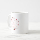 Rosa Liebe Kaffeetasse (Vorderseite Links)