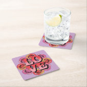 Rosa LIEBE Lavender Untersetzer Set (Vor Ort)