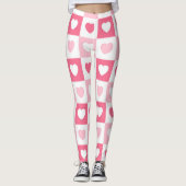 Rosa Liebe Leggings (Vorderseite)