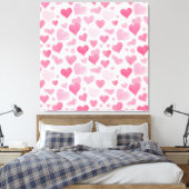 Rosa Liebe Leinwanddruck (Insitu (Schlafzimmer))