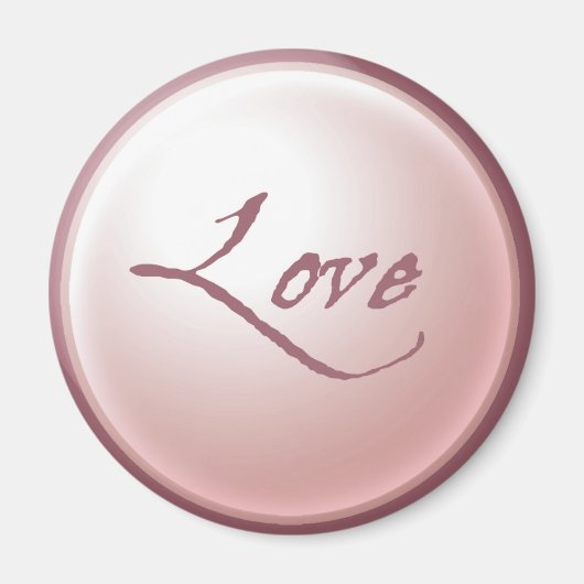 Rosa Liebe Magnet (Vorne)