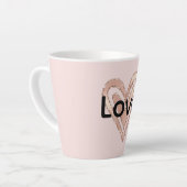 Rosa Liebe Milchtasse (Linke Ecke)