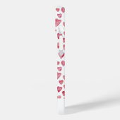 Rosa Liebe Muster personalisierter Name Case-Mate iPhone Hülle (Rückseite / Links)