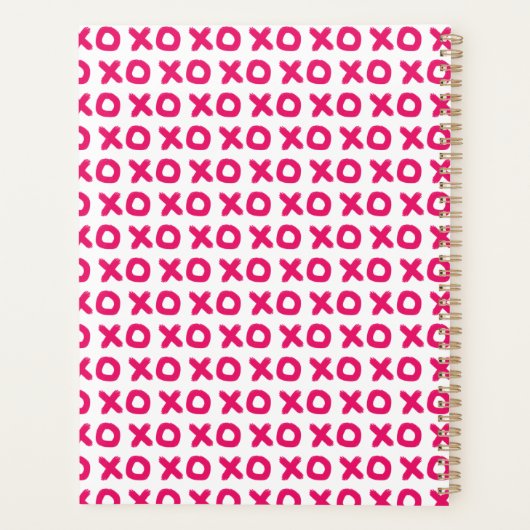 Rosa Liebe Planer (Rückseite)