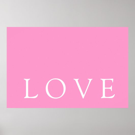 Rosa Liebe Poster (Vorne)