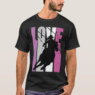Rosa Liebe Rodeo Barrel Racing Racer Frauenkuh T-Shirt
