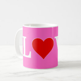 Rosa Liebe Romantisches Elegant Kaffeetasse
