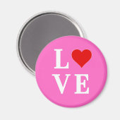 Rosa Liebe Romantisches Elegant Magnet (Vorderseite/Rückseite)