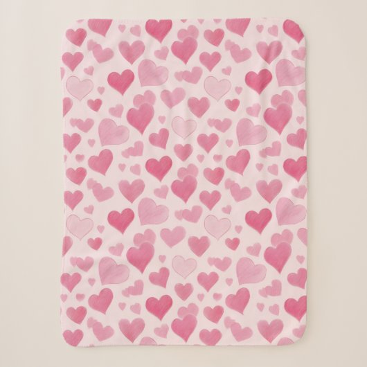 Rosa Liebe Sherpadecke (Vorderseite)
