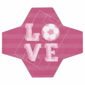 Rosa Liebe Soccer Fußball (Flach)