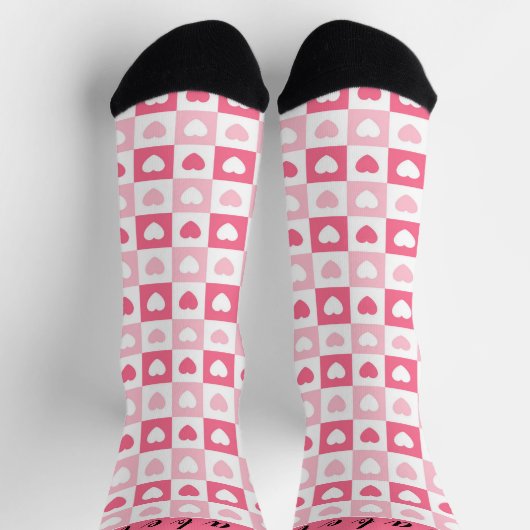 Rosa Liebe Socken (Oben)