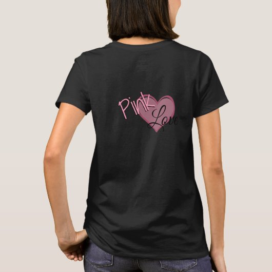 Rosa Liebe T-Shirt (Rückseite)