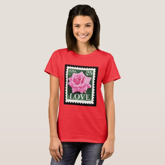 Rosa Liebe T-Shirt (Vorne ganz)