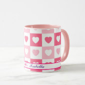 Rosa Liebe Tasse (VorderseiteRechts)