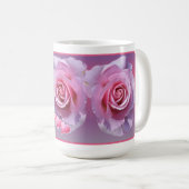 Rosa Liebe Tasse (VorderseiteRechts)