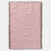 Rosa Liebe Typografie Valentine's Day Throw Blanke Decke (Vorderseite Vertikal)