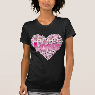 Rosa Liebe und Milchprodukte T-Shirt