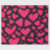 Rosa Liebe Valentine Geschenkpapier (Flach)