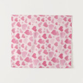 Rosa Liebe Wandteppich (Vorderseite (Horizontal))