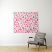 Rosa Liebe Wandteppich (Beispiel (Horizontal))