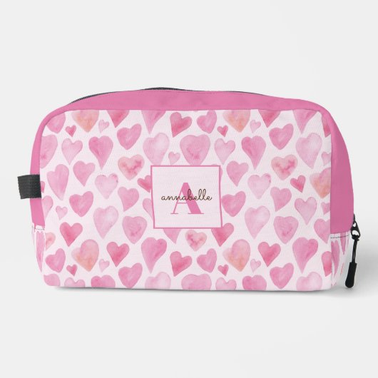 Rosa Liebe Waschbeutel (Vorderseite)
