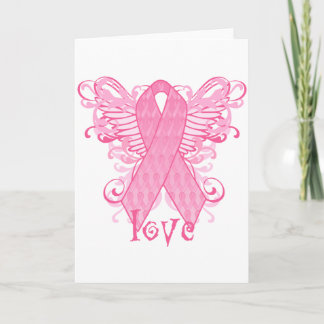Rosa Liebe Wings Karte