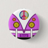 Rosa Liebelastwagen, Hipster, Button (Vorderseite)