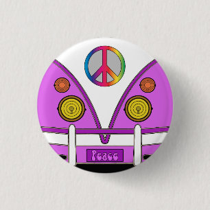 Rosa Liebelastwagen, Hipster, Button