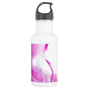 Rosa-Liebes-Herzen Edelstahlflasche