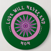 ROSA LIEBESGESCHENK FÜR MUTTER, MUTTERTAG, GEBURTS BUTTON (Vorderseite)