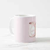 Rosa Liebeskerze Kaffeetasse (Vorderseite Links)