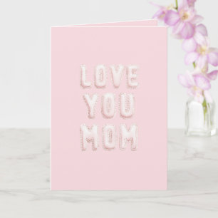 Rosa Liebst du Mama Muttertag Karte