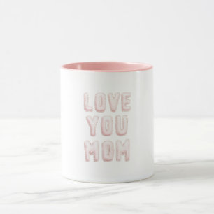 Rosa Liebst du Mama Muttertag Tasse