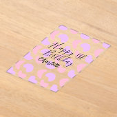 Rosa lila abstrakte Formen glücklich 1. Acryleinladungen (Ablage )